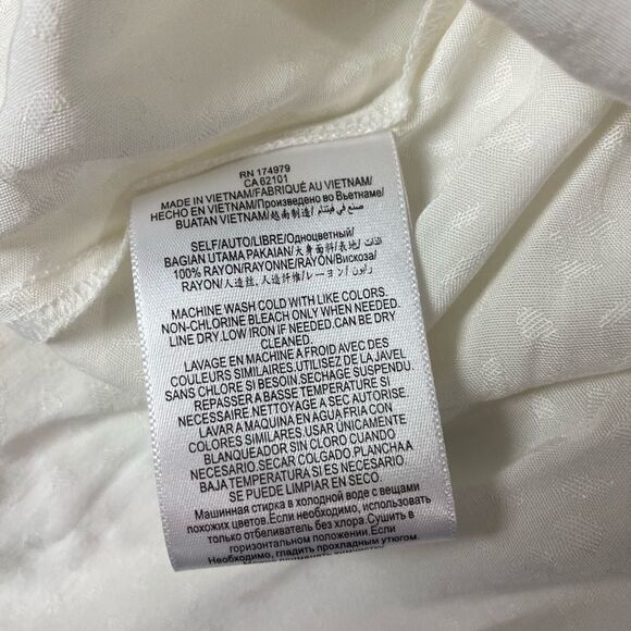 Bcbgeneration Ivory Empire Waist V-Neck Mini Dress Size S Nwot - Picture 12 of 12